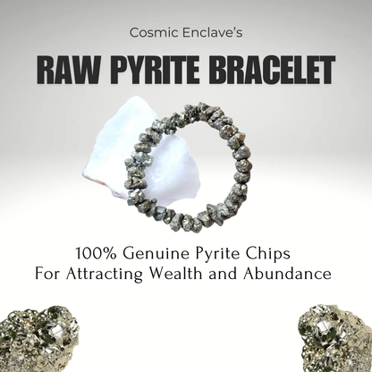 Money Magnet Pyrite Chips Bracelet