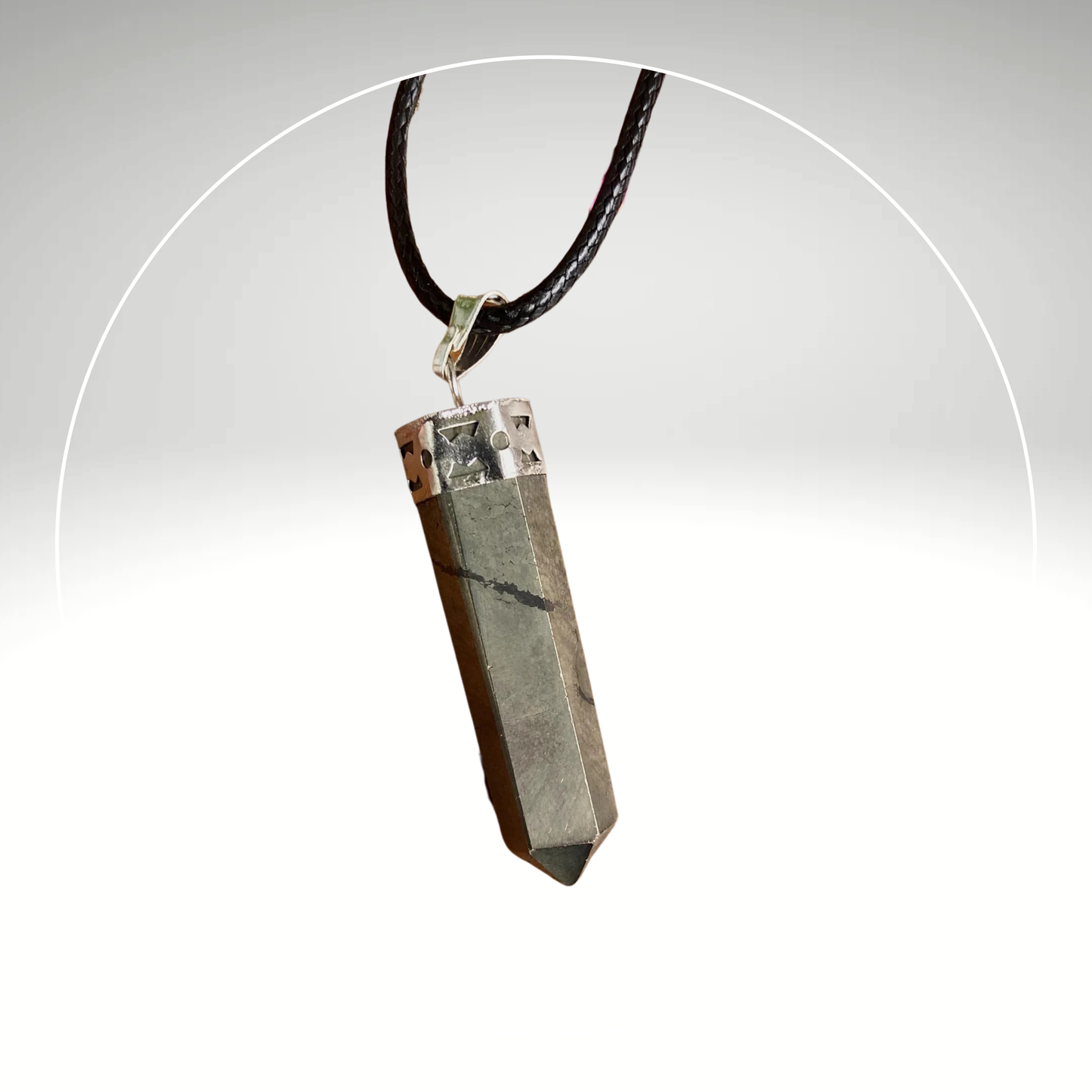 Money Magnet Pyrite Pencil Pendant