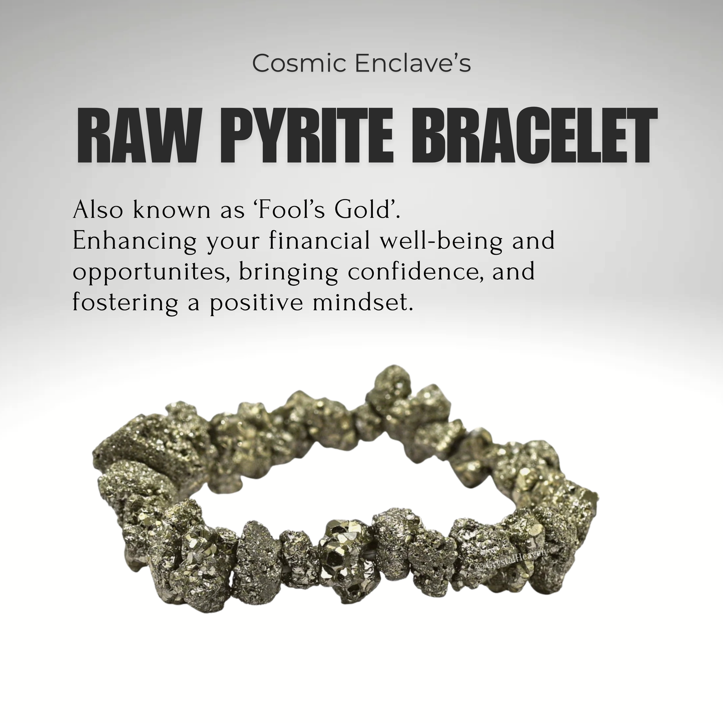 Money Magnet Pyrite Chips Bracelet