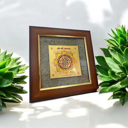 Luxmi Yantra - Money Magnet Pyrite Frame